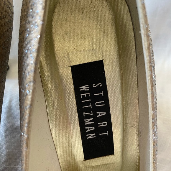 STUART WEITZMAN GOLD & SILVER HEELS - Picture 15 of 15